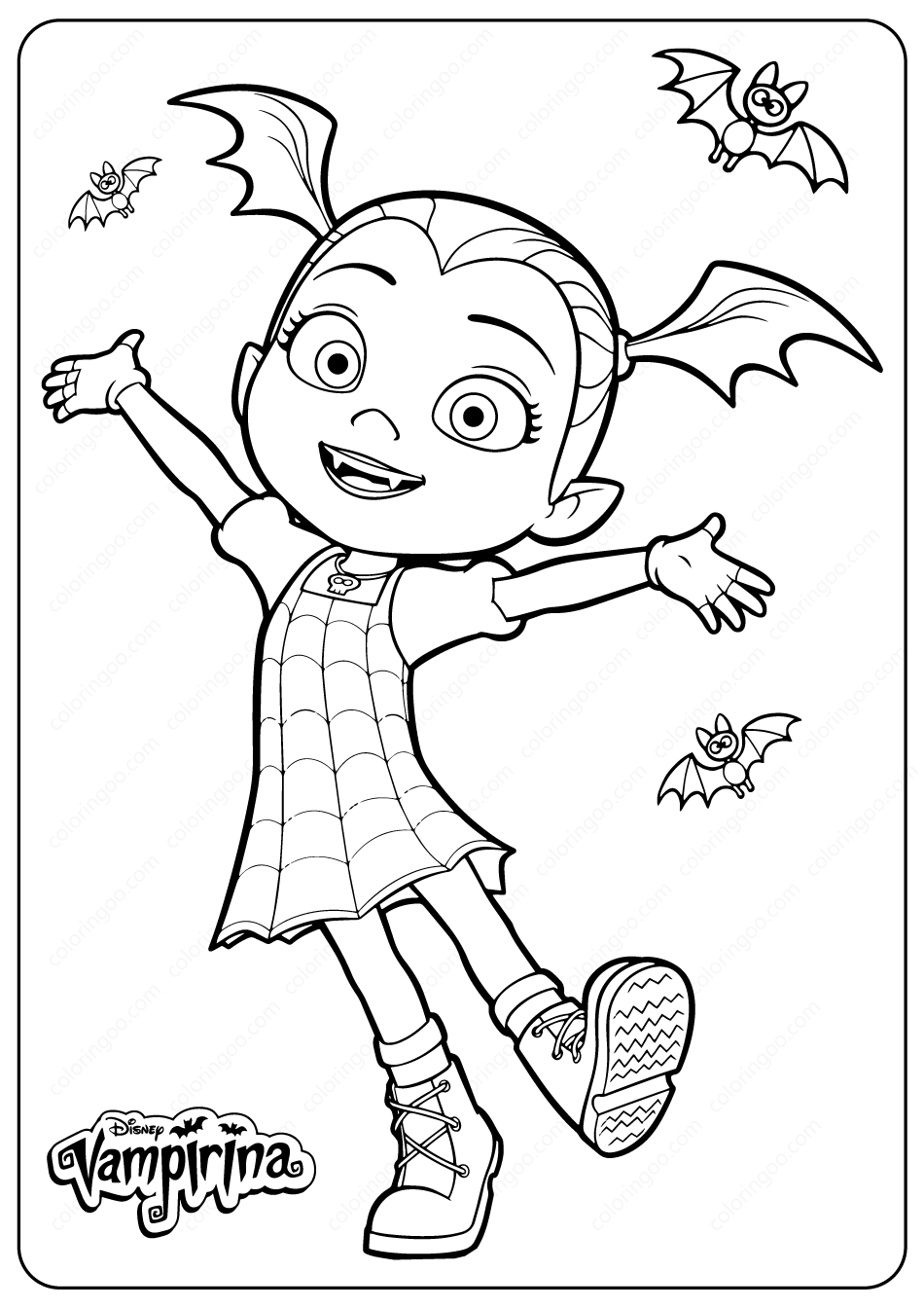 Disney junior vampirina coloring pages disney coloring pages printables cartoon coloring pages halloween coloring pages