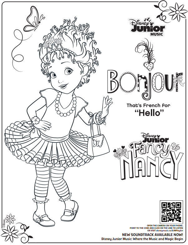 Free printable disney junior coloring pages disney music playlists