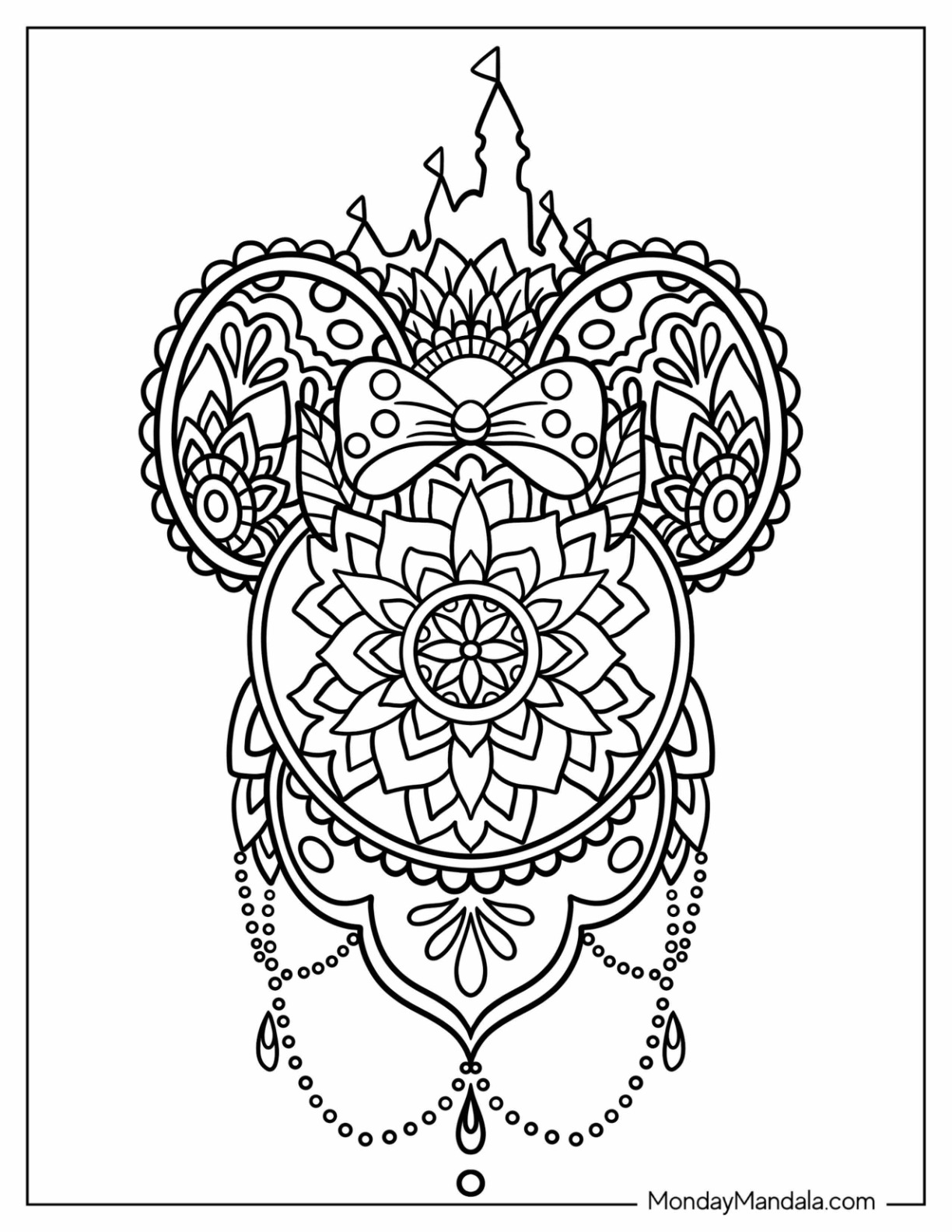 Disney coloring pages for adults free pdf printables