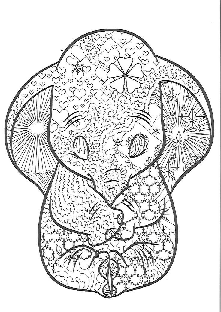 Pin by rita goplen on coloring elephant coloring page mandala coloring pages detailed coloring pages