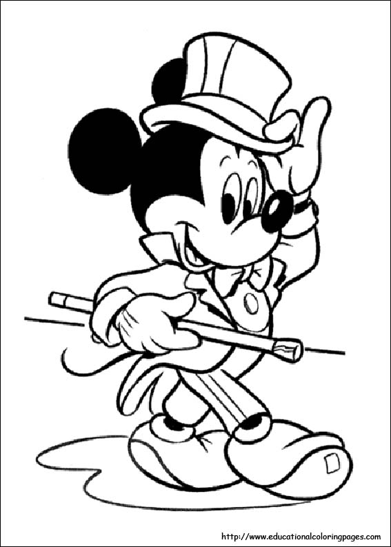 Free disney mickey mouse coloring pages