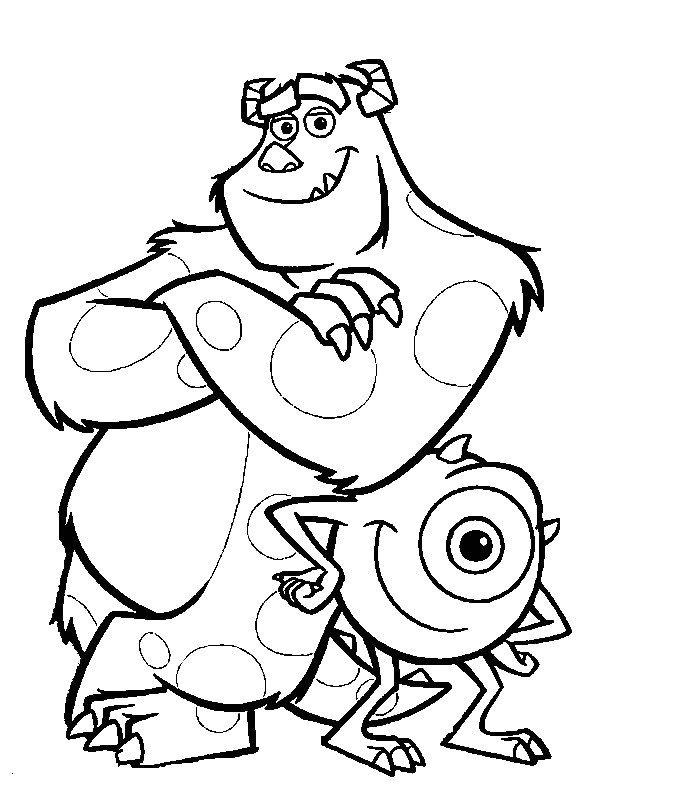 Monsters inc kids coloring pages