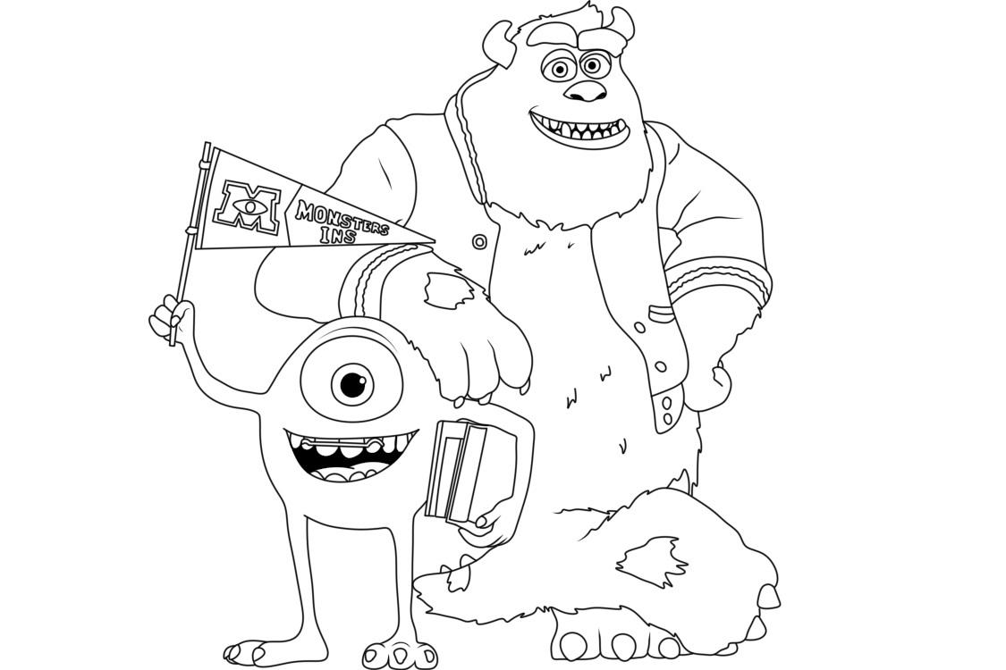 Monsters inc coloring pages by coloringpageswk on