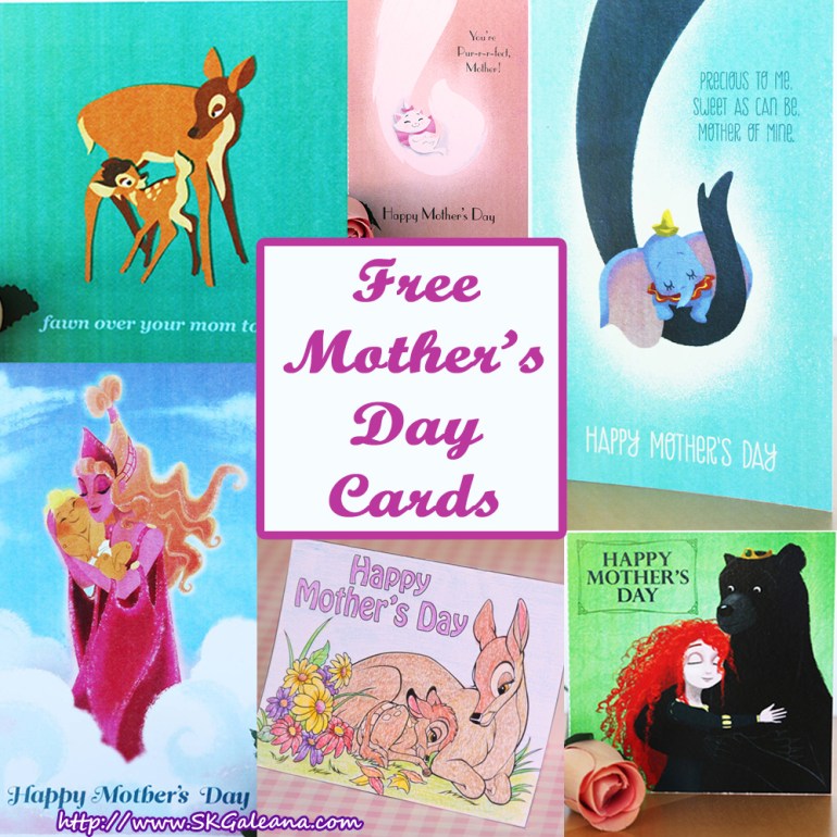 Free disney printable mothers day cards â