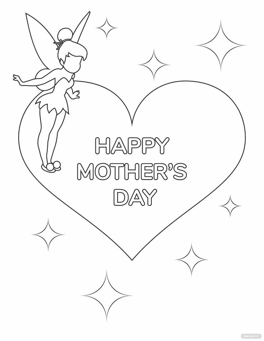 Free disney mothers day coloring page