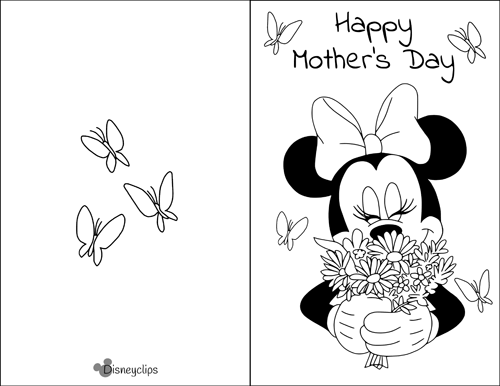 Printable disney mothers day cards