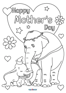 Free printable mothers day coloring pages for kids