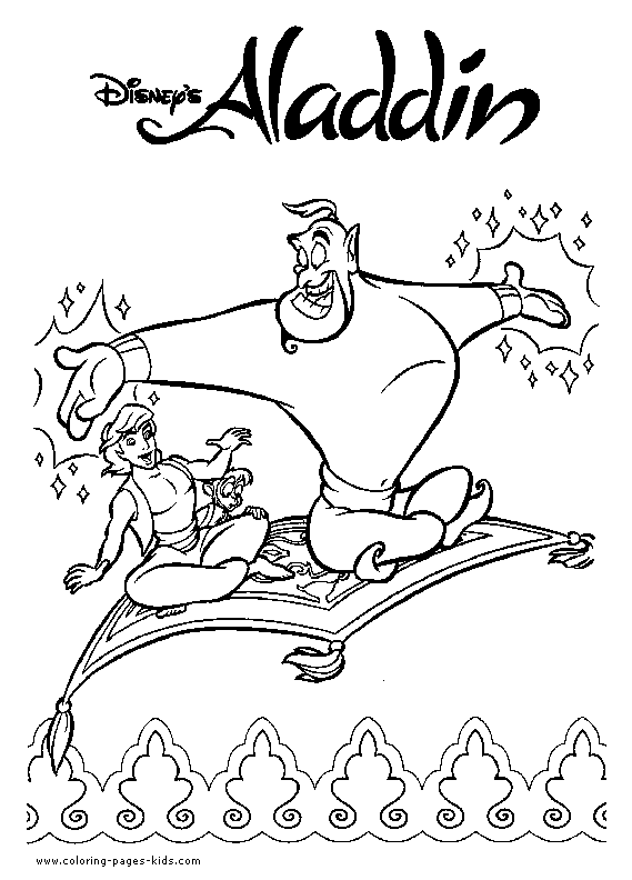 Aladin coloring pages