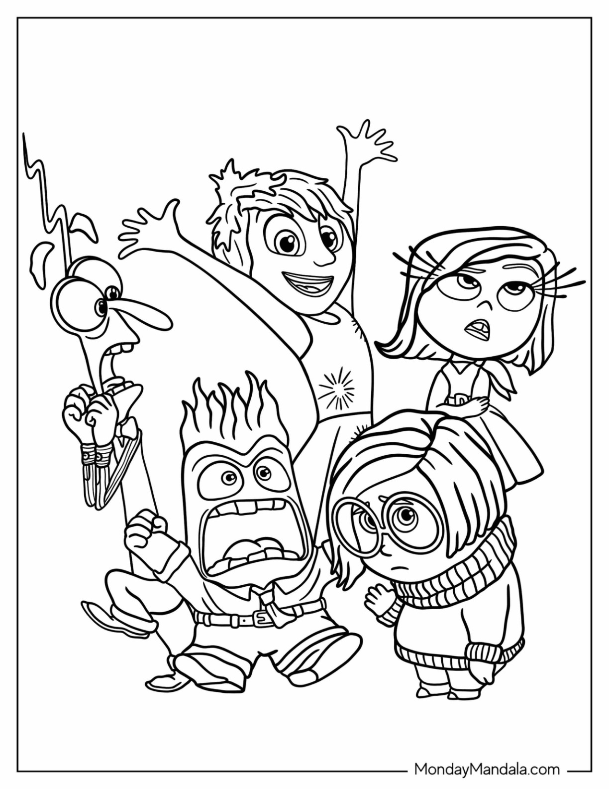 Pixar coloring pages free pdf printables