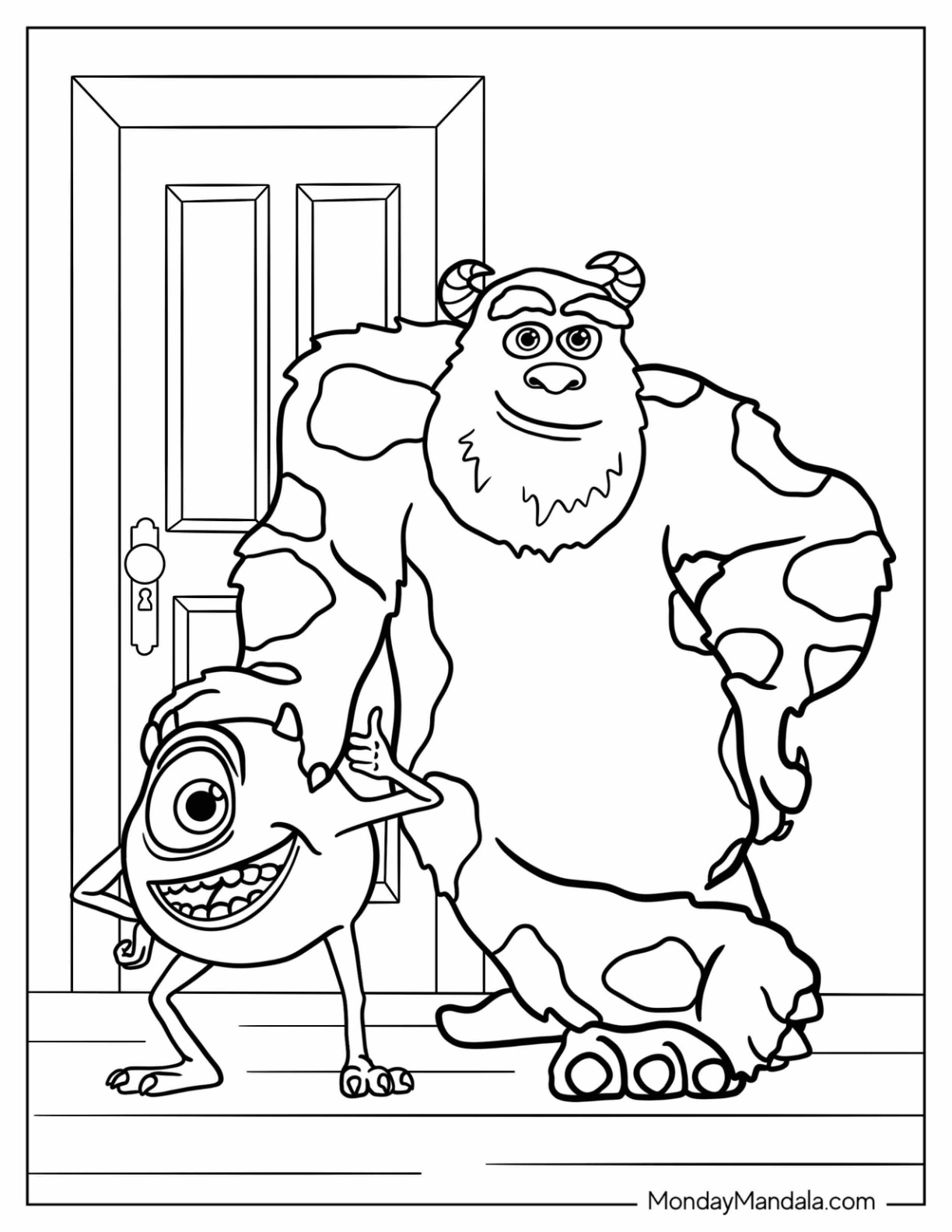 Pixar coloring pages free pdf printables