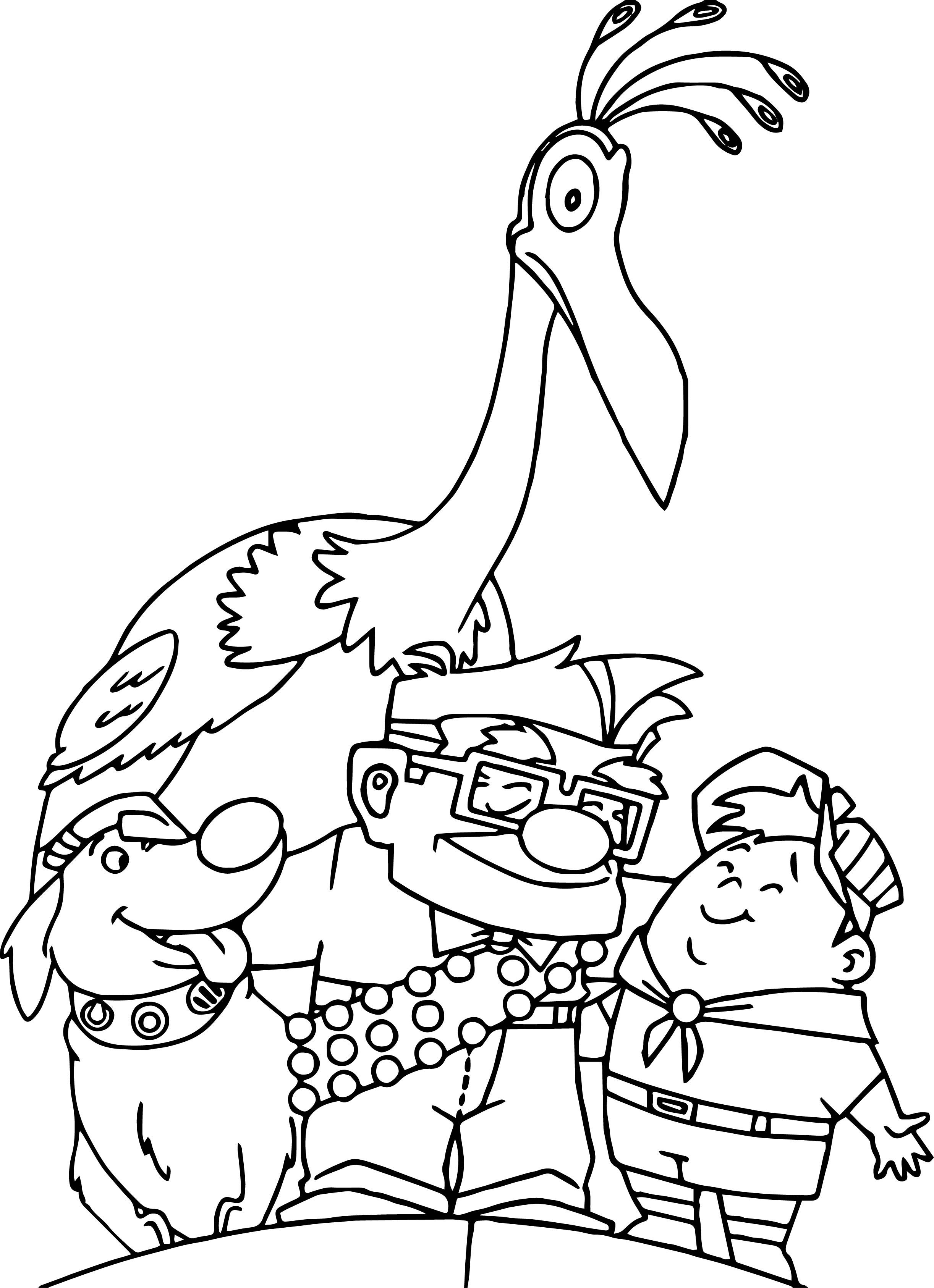 Disney pixar up coloring pages