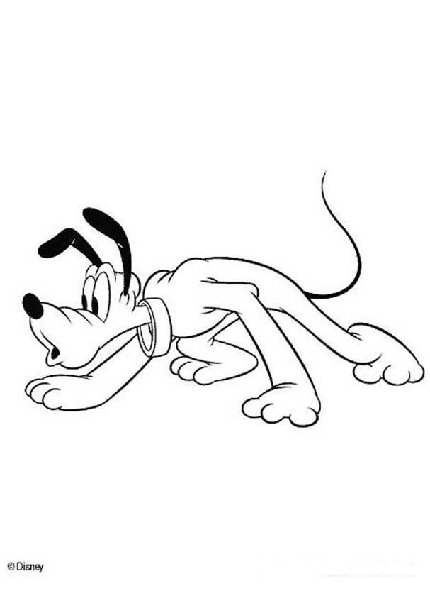 Snuffling pluto coloring pages