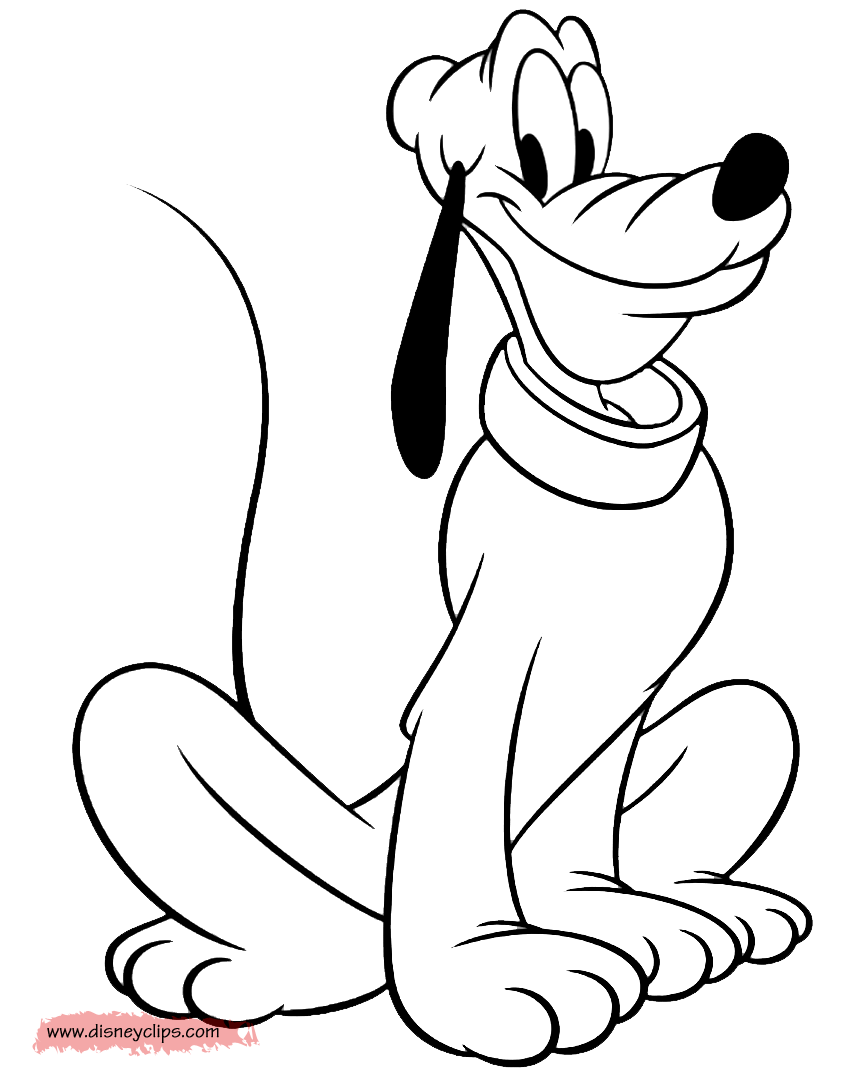 Pluto coloring pages