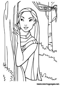 Pocahontas coloring pages