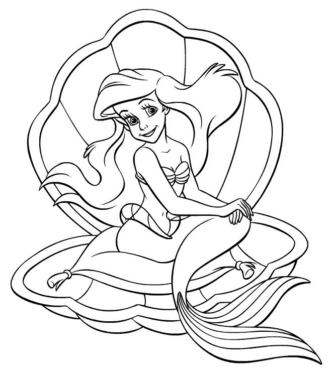 Ariel coloring pages