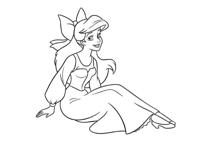 Ariel coloring pages