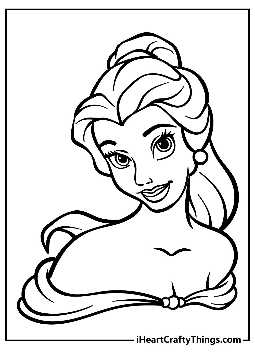 Belle coloring pages free printables