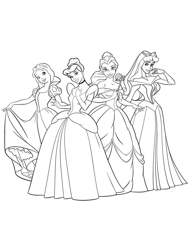 Beautiful disney princesses coloring page boyama sayfalarä boyama kitaplarä boyama kitabä