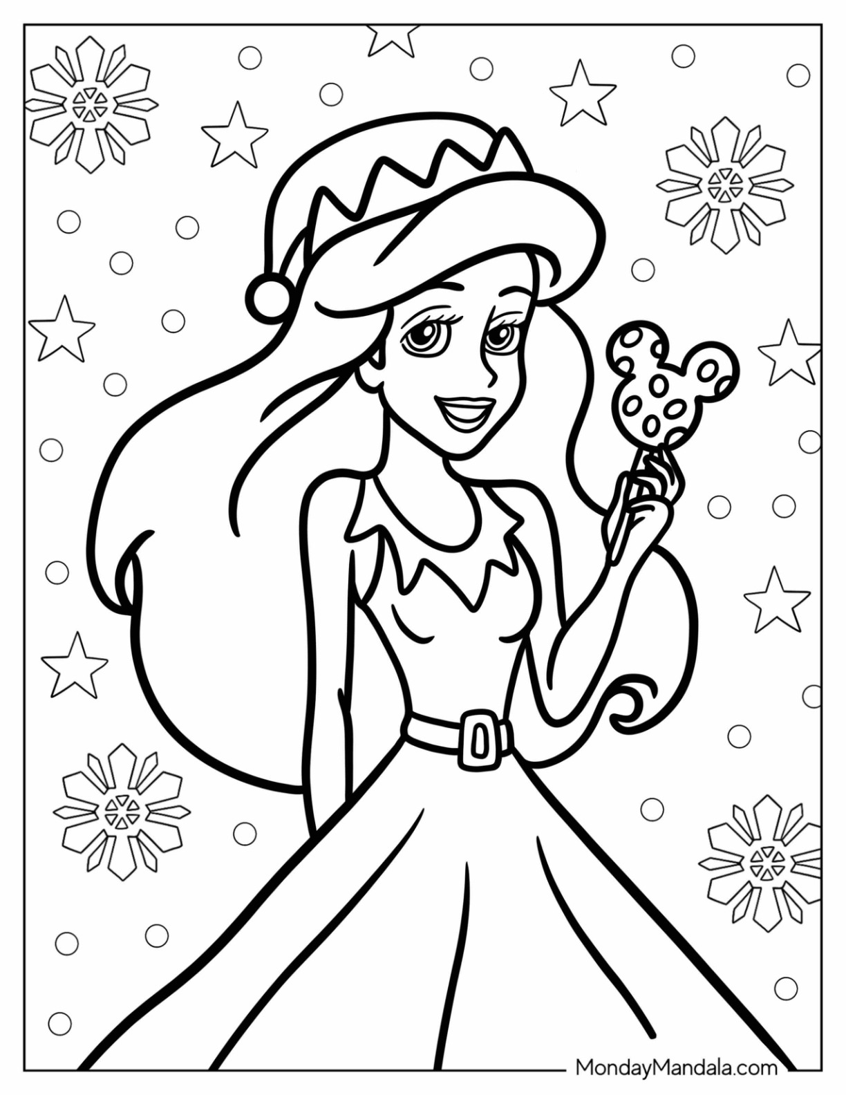 Disney christmas coloring pages free pdf printables