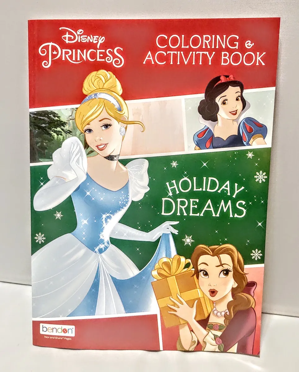 Disney princess holiday dreams christmas loring book cinderella snow white