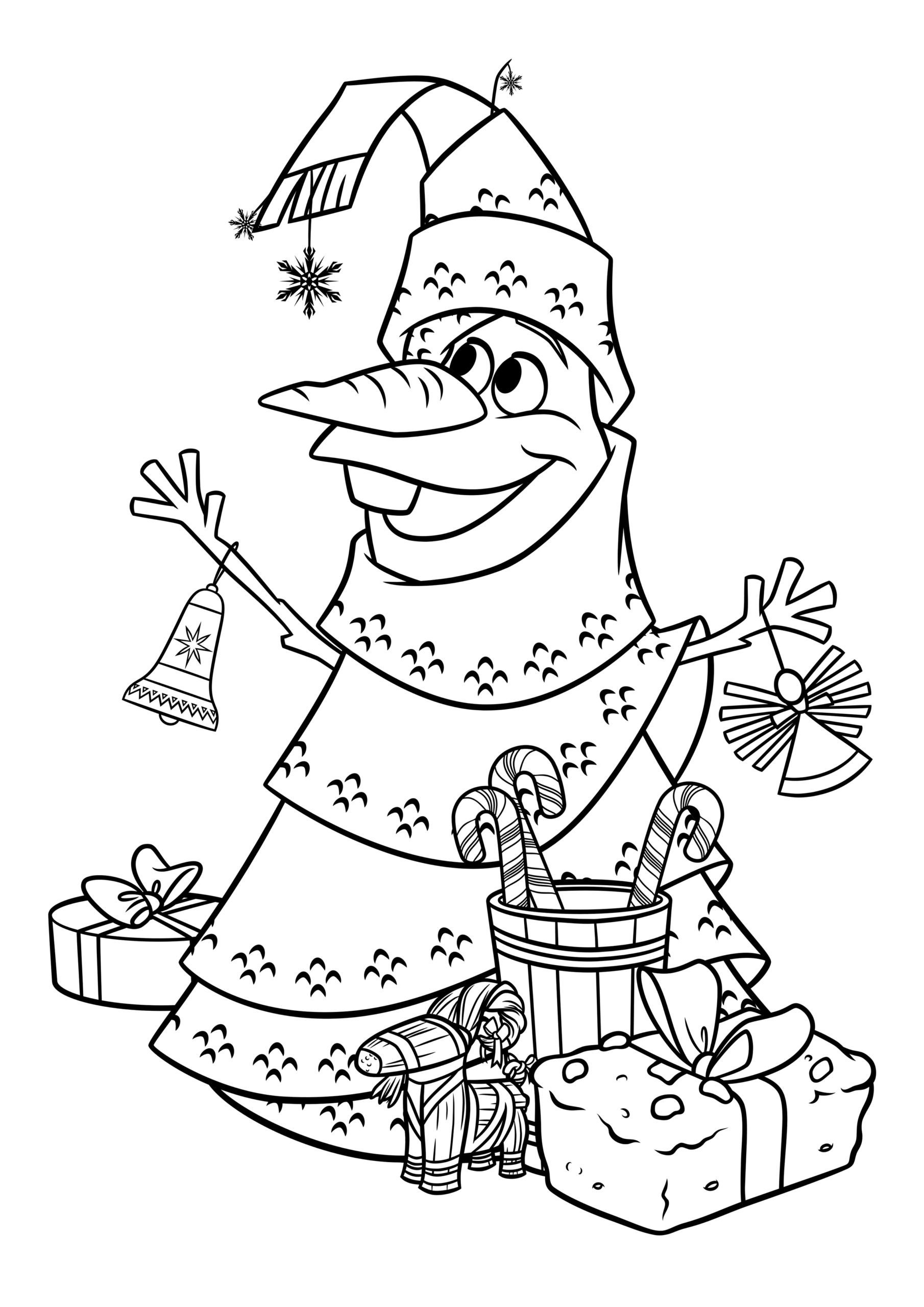Disney christmas coloring pages