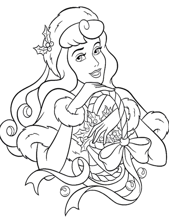 Disney christmas coloring pages