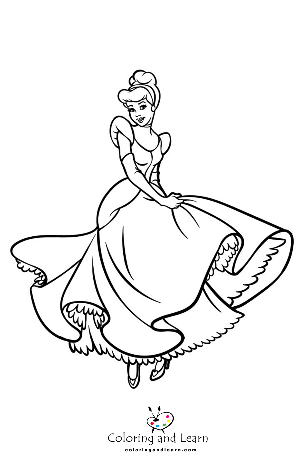 Cinderella coloring pages