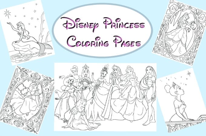 Disney princess coloring pages fun money mom