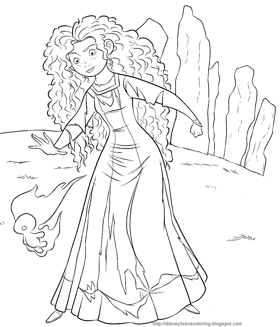 Disney pixar brave merida coloring merida coloring sheet