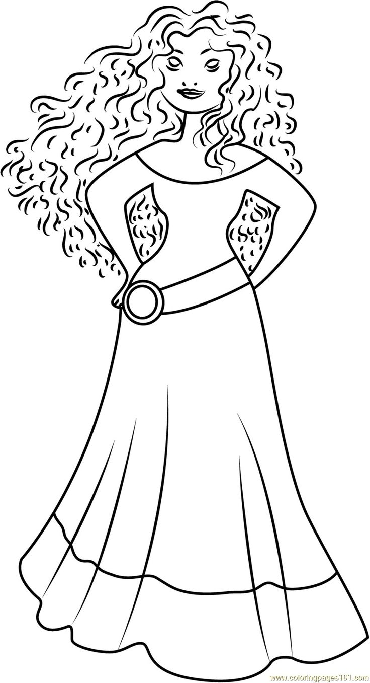 Creative image of merida coloring pages