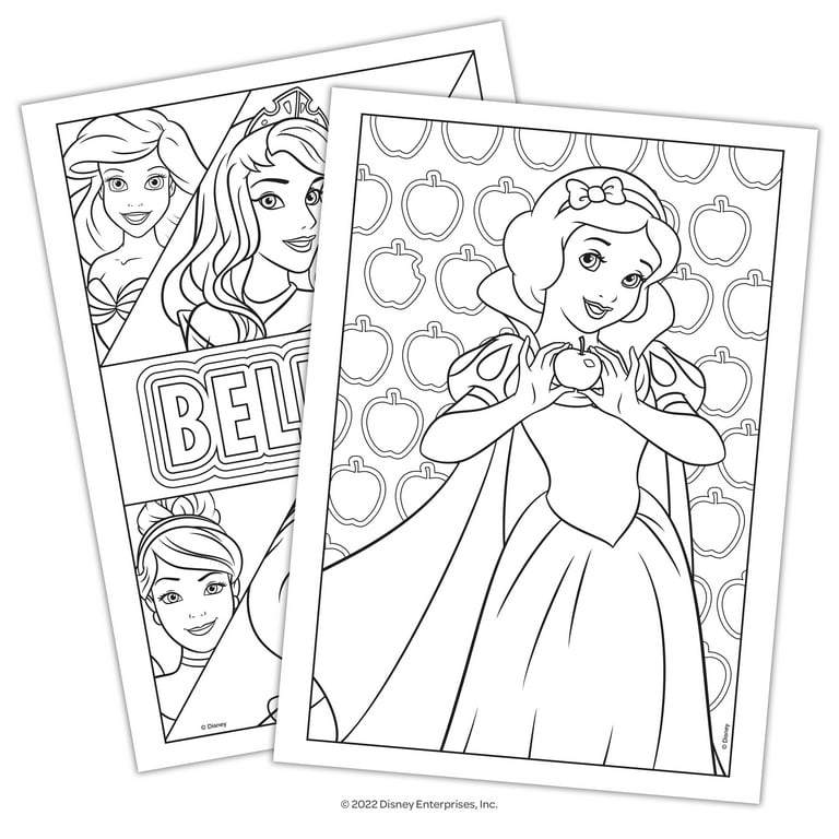 Disney princess page advanced coloring book paperback