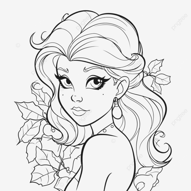 Princess coloring pages beautiful princesses coloring pages outline sketch drawing vector wing drawing ring drawing princess drawing png and vector with transparent background for free download