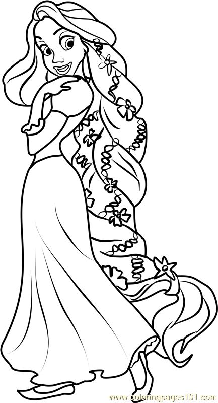 Princess rapunzel coloring page princess coloring pages rapunzel coloring pages disney princess coloring pages