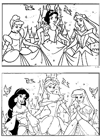 Printable disney princess coloring pages archives