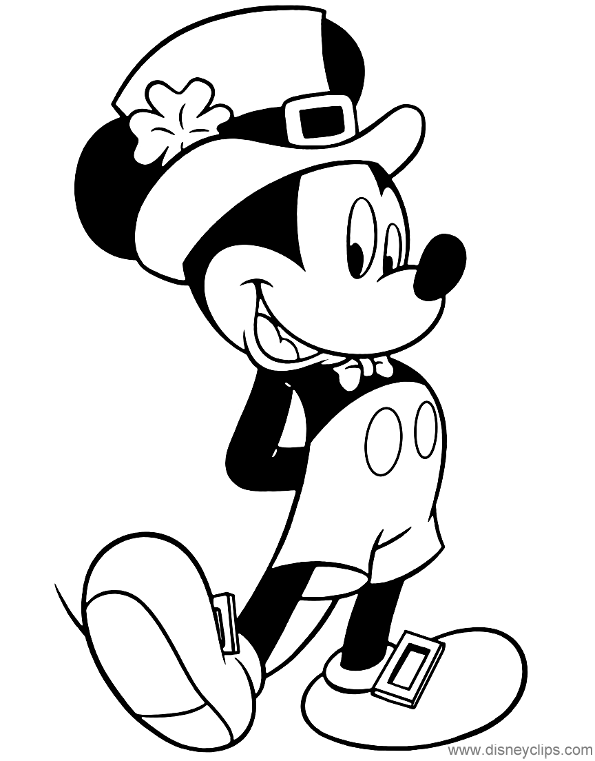 Mickey mouse dressed up for st