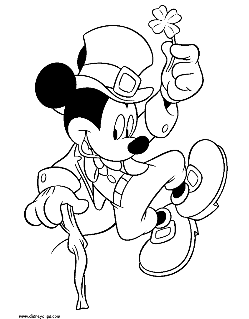 Mickey mouse special events coloring pages