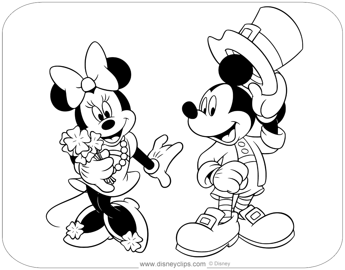 Mickey mouse friends coloring pages