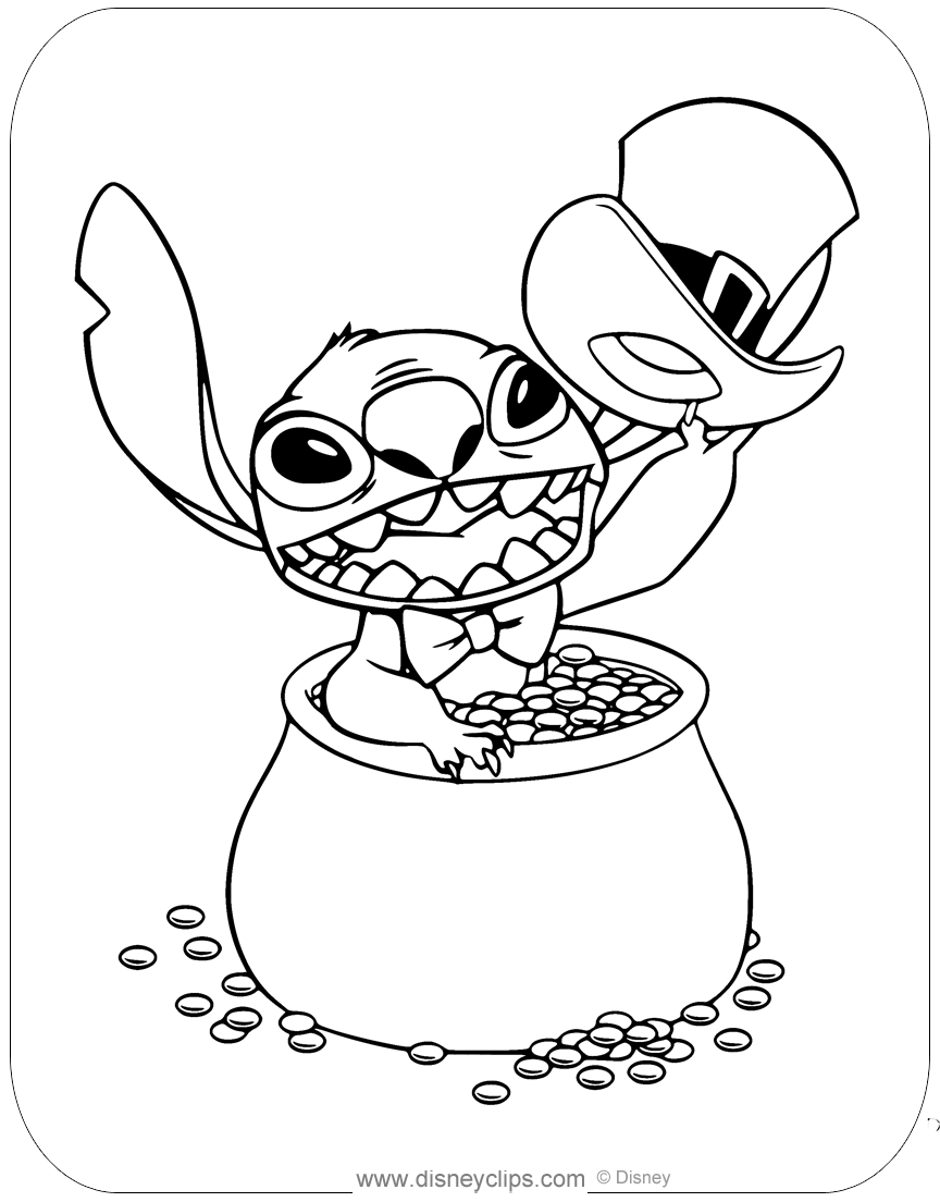 Disney saint patricks day coloring pages