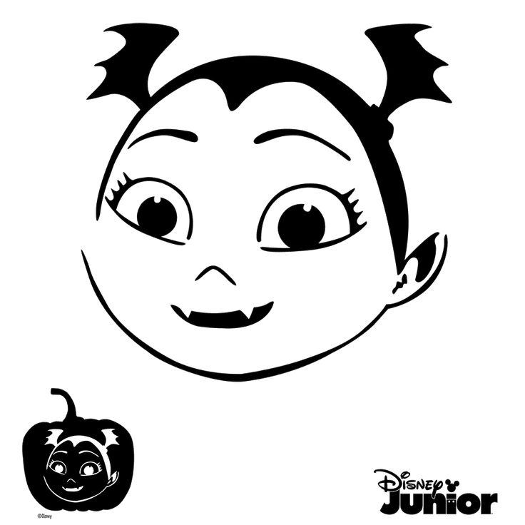 Pumpkin stencils vampirina cutout vampirina coloring page pumpkin stencil printable pumpkin stencils disney pumpkin carving