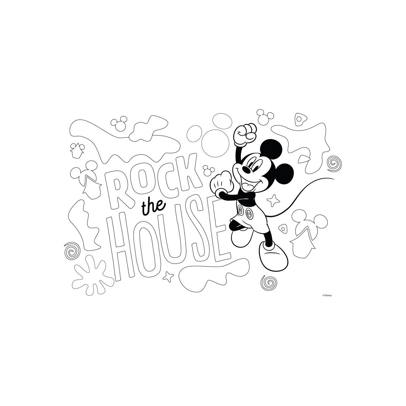 Diakakis imports disney mickey mouse coloring book x cm sheets stickers