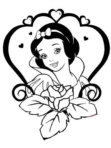 Free printable snow white stencils and templates snow white loring pages snow white drawing disney loring pages