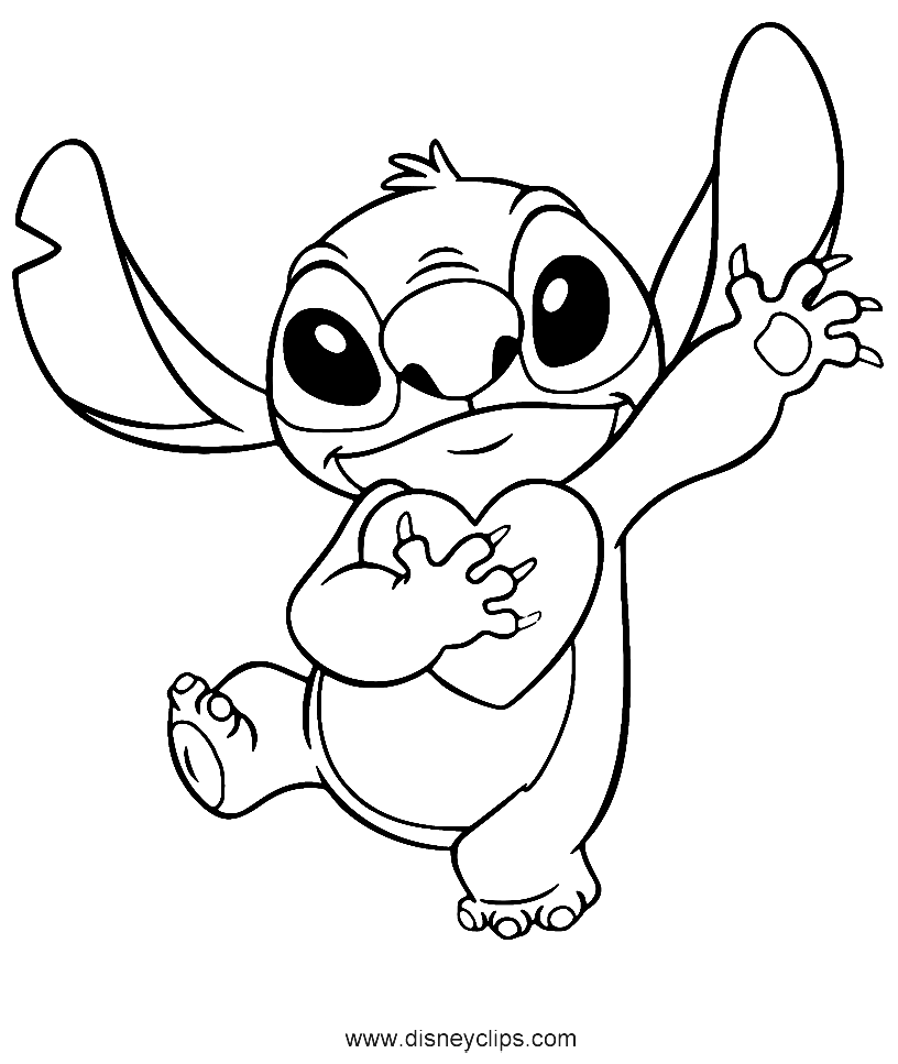 Lilo stitch coloring pages printable for free download