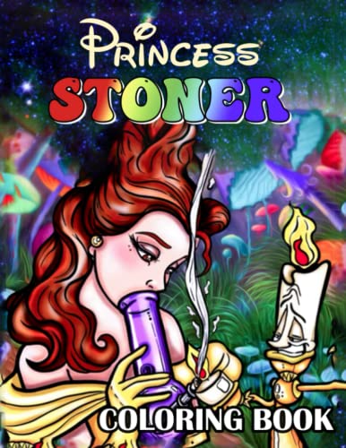 Princess stoner coloring book great stoner coloring book for kids and adults an interesting coloring book for fans to relax and relieve stress with many princess funny by eddie cooper