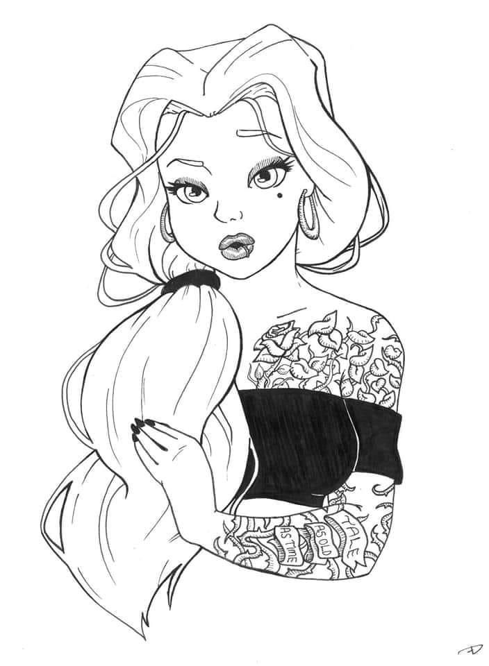 Pin by tracy barthram on svg cricut files disney princess coloring pages princess coloring pages disney princess tattoo