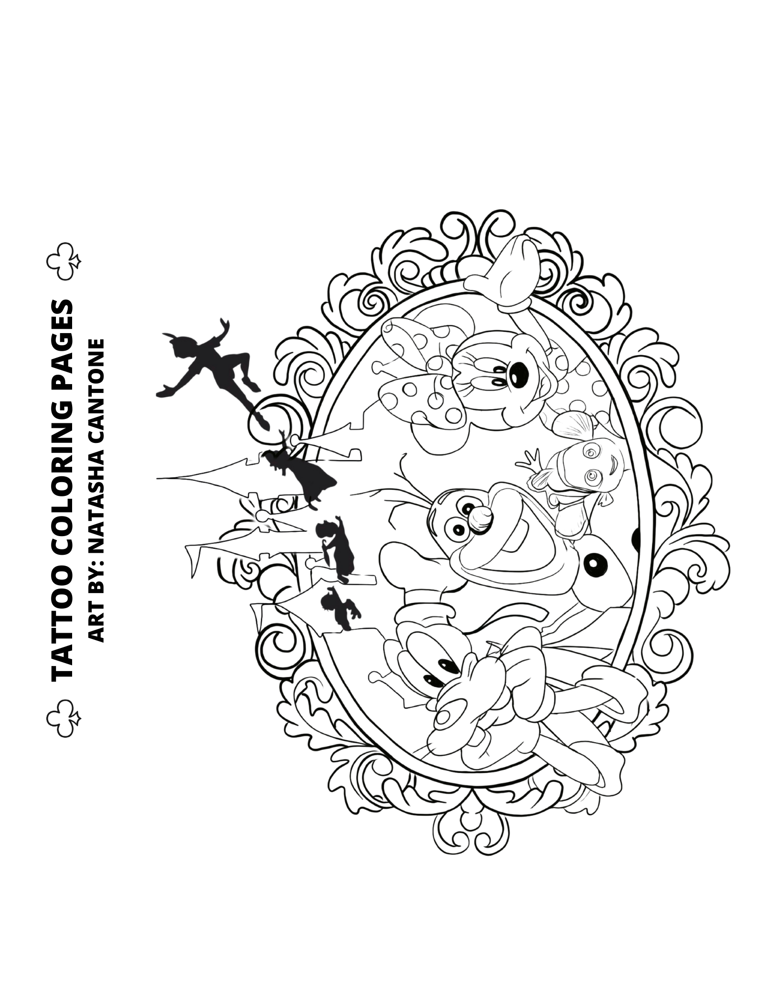 Tattoo coloring pages â club tattoo