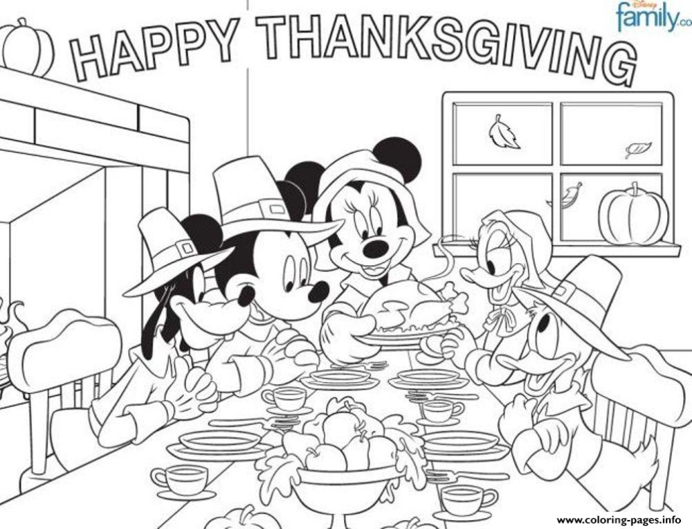 Disney thanksgiving coloring page for kidsefec coloring page printable mickey mouse coloring pages free thanksgiving coloring pages disney coloring pages