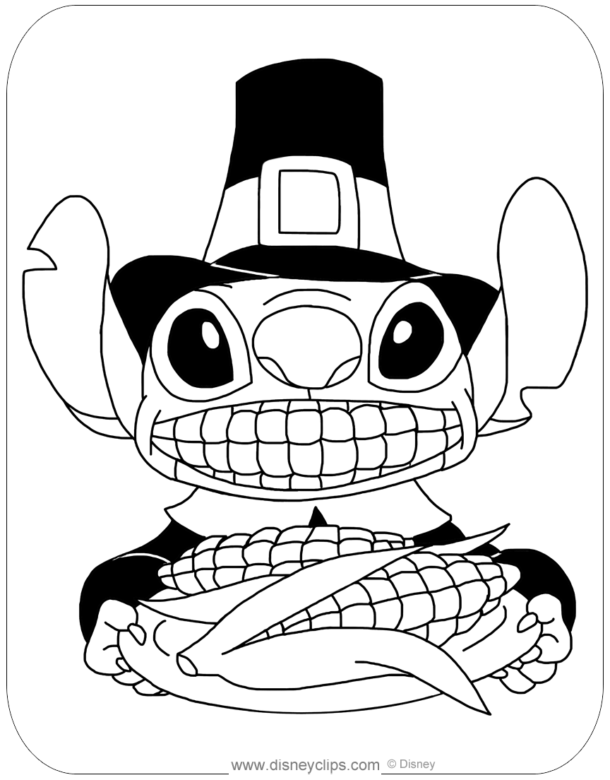 Disney thanksgiving coloring pages