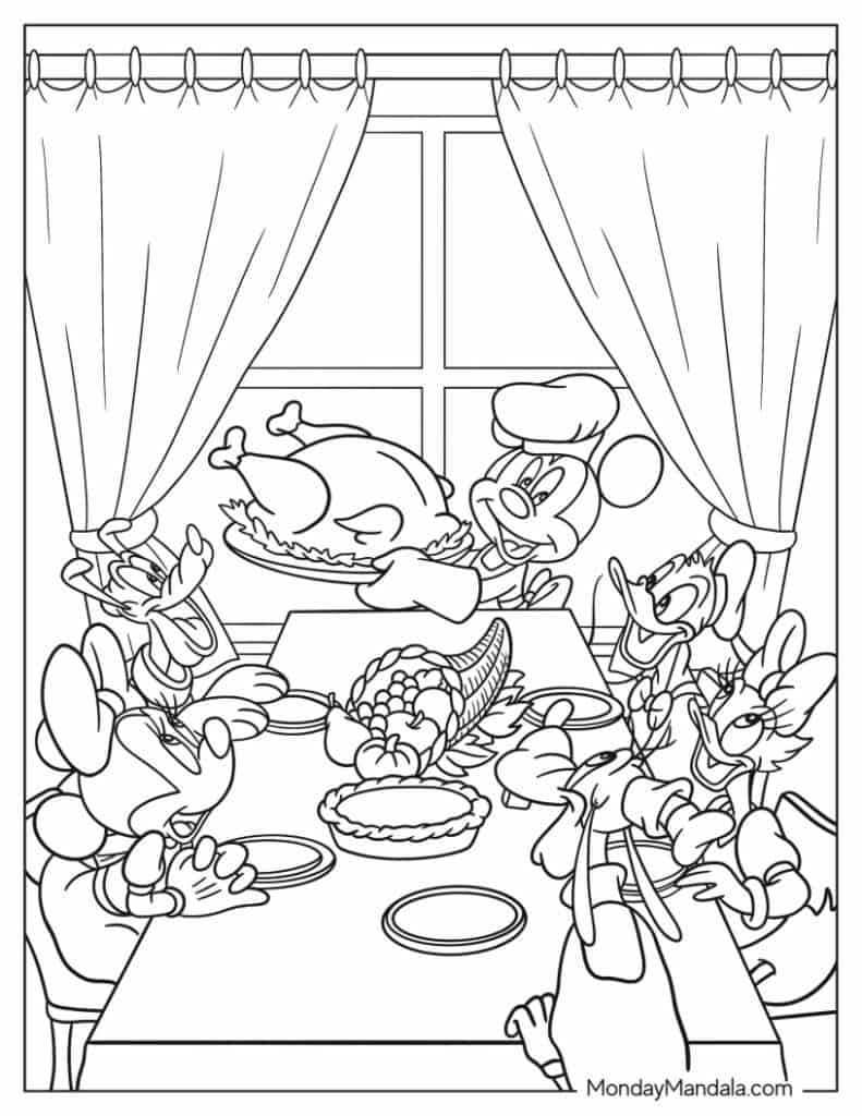 Thanksgiving coloring pages free pdf printables