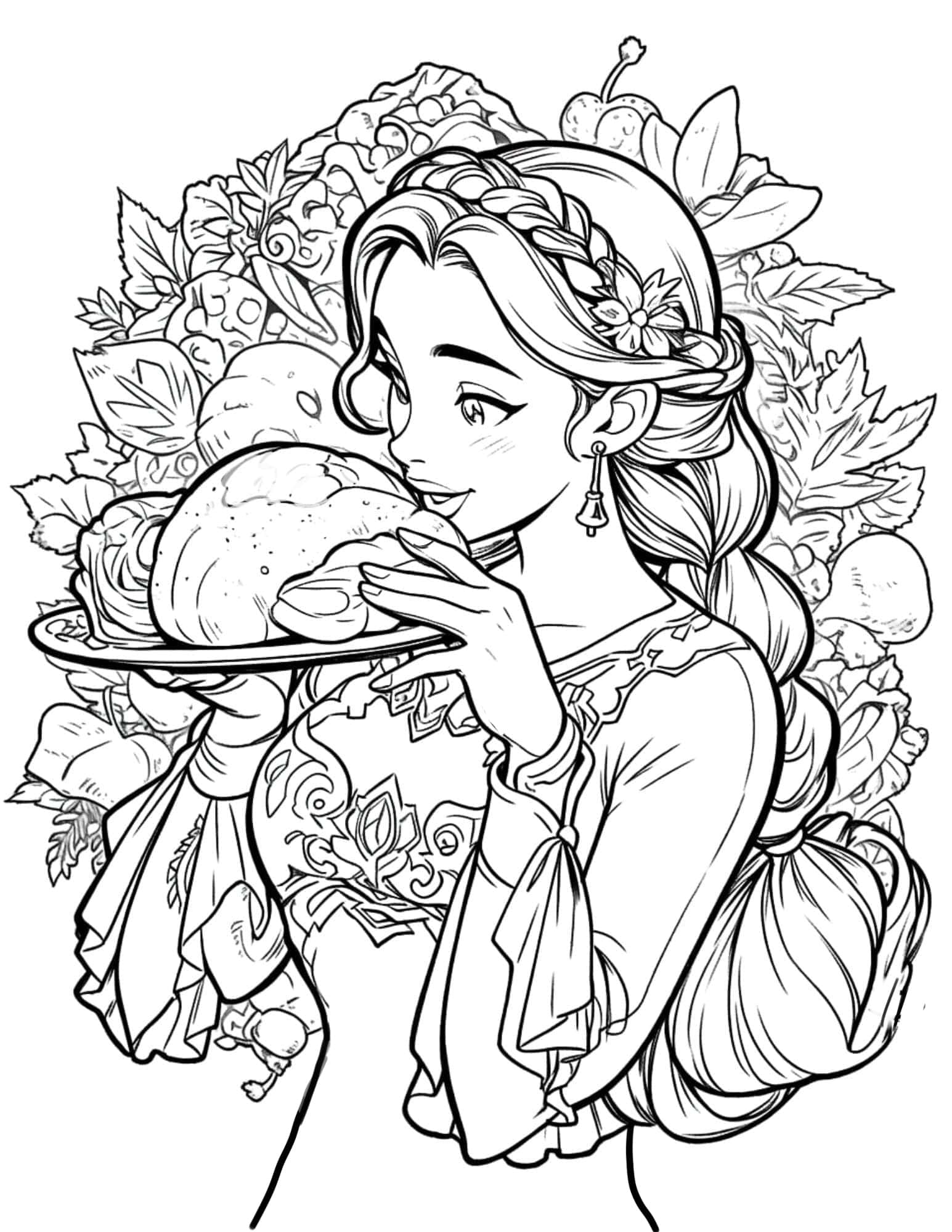 Thanksgiving coloring pages for kids and adults