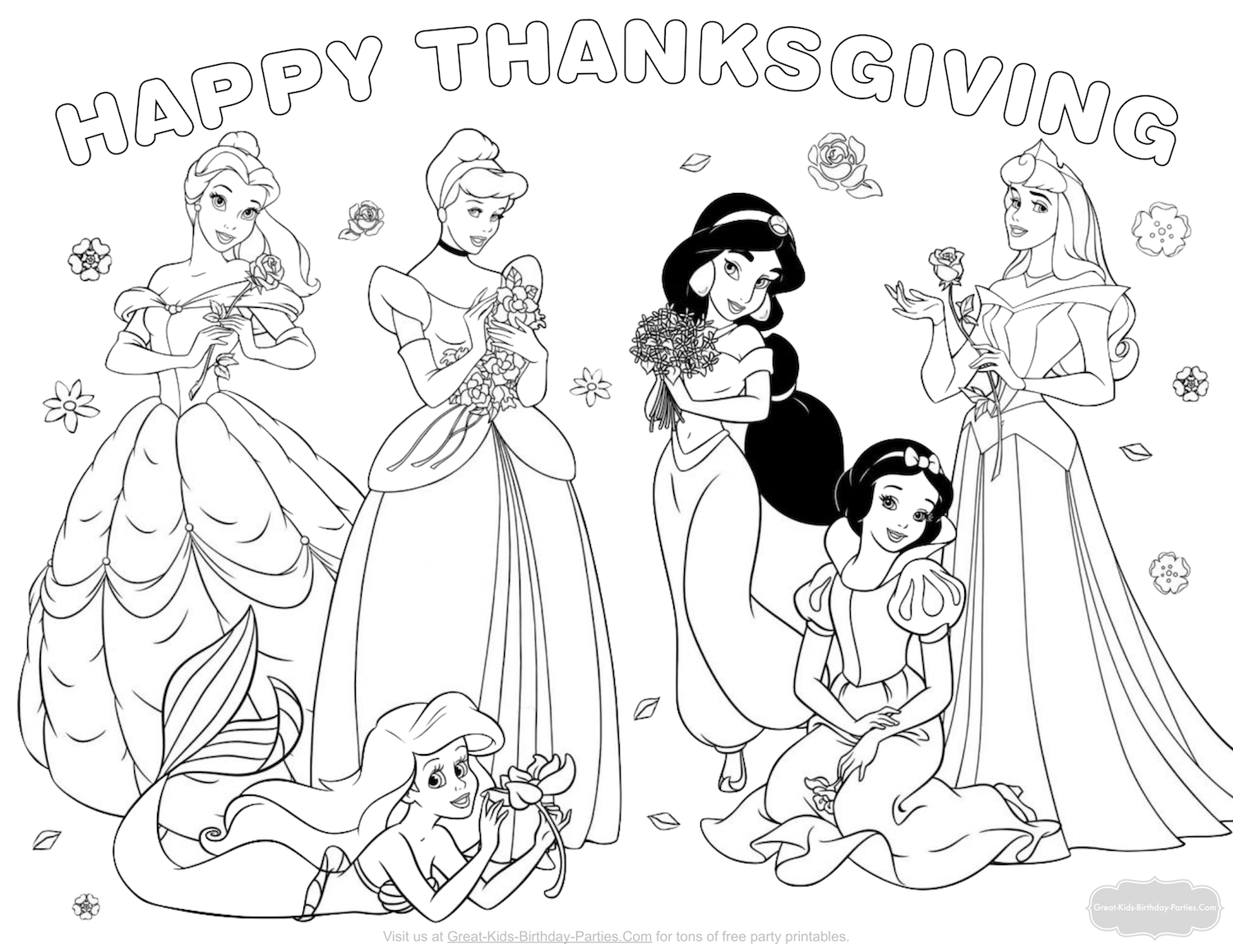 Thanksgiving coloring pages disney princess coloring pages disney princess colors disney coloring pages